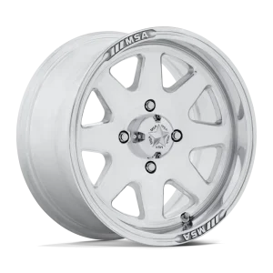 MSA Offroad Wheels – M54 SPARK UTV – Polished – 14″x7″ -47mm – Summer Wheels – MA054HX14704847N
